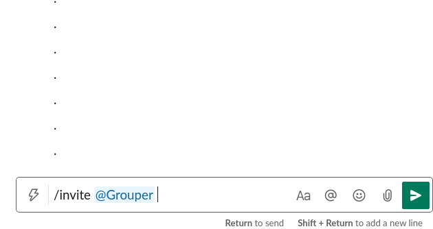 Animation showing '@grouper swapping users into a group'